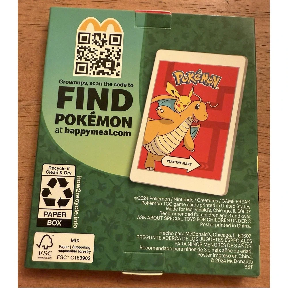 McDonald's 2025 Happy Meal Pokémon‎ #4 Charizard Sticker Activity Sheet